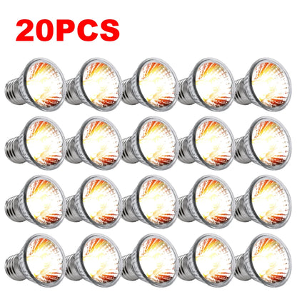5/10/15/20PC 25W Reptile Heating Light Bulb. Full Spectrum Basking UV Lamp for Turtle, Snake, Lizard & Amphibians Temperature Control