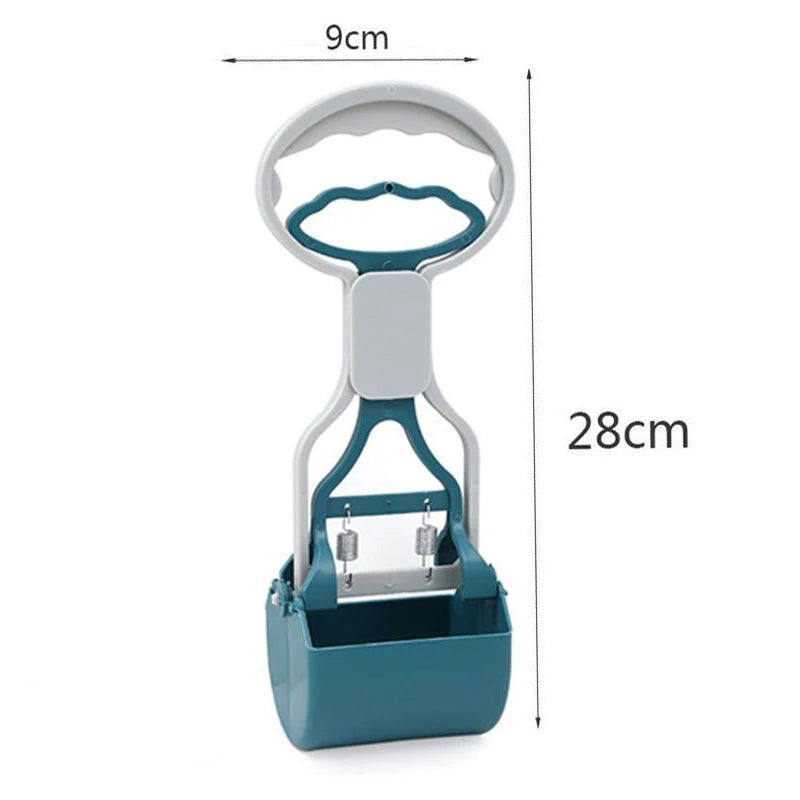 Thickened plastic Foldable Long Handle Pet Pooper Scooper, Outdoor Dog Waste Picker.