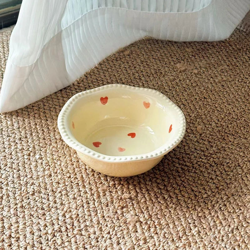 Cat/Dog Ceramic Bowl. Pet Drinking Water/Feeding Bowl.