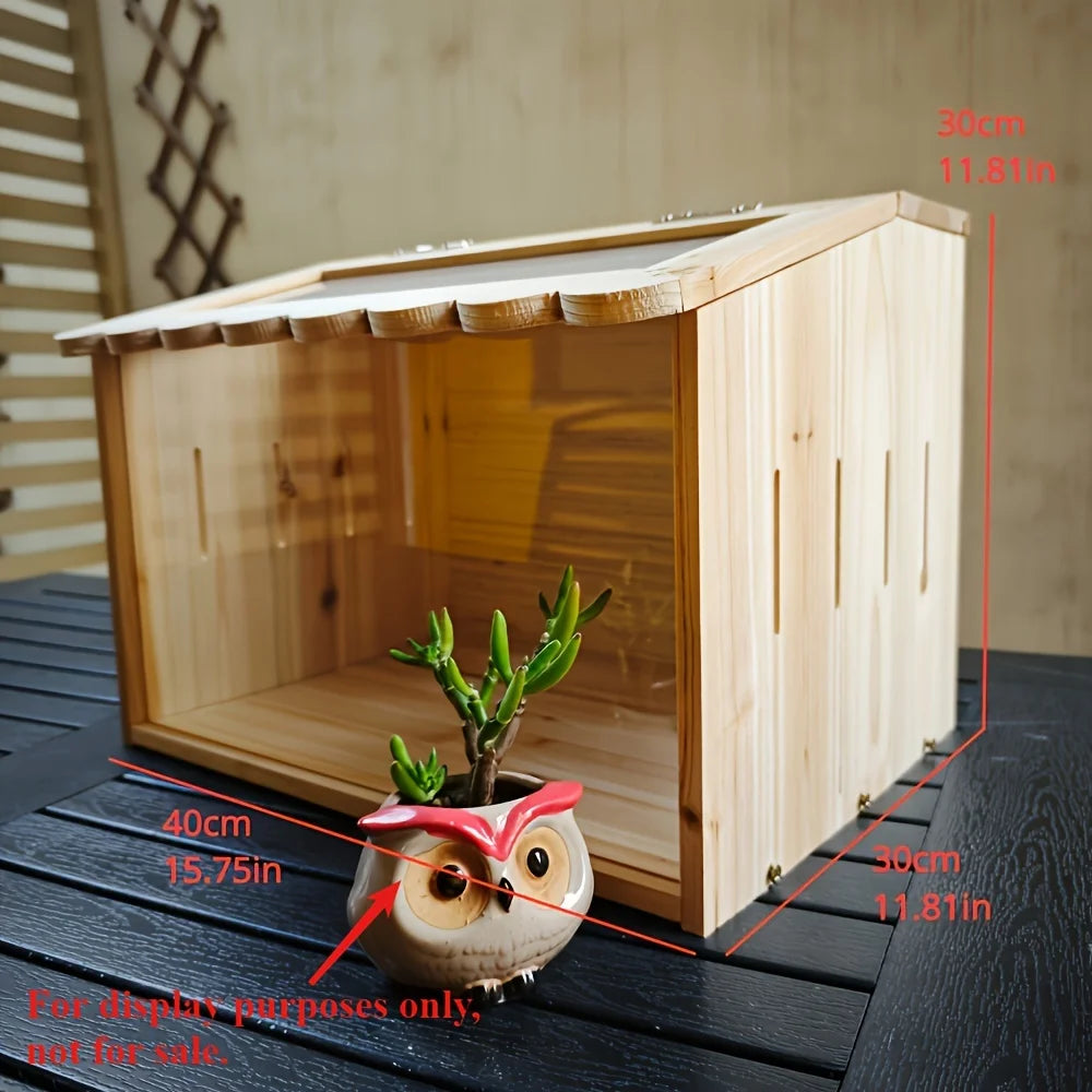 Small Pet Feeding Box. Chick Insulation, Hamster Box, Climbing Pet Villa - for Pet Mice, Rutin Chickens, Reptiles, Hedgehogs
