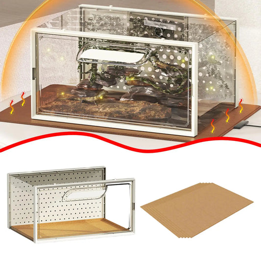 Reptile Terrarium. Breathable Habitat Case. Professional Reptile Breeding Box. Cage for Snake's & Spiders