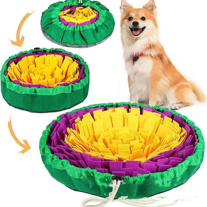 Pet Snuffle Mat for Dogs, Interactive Feed Game for Boredom, Encourages Natural Foraging Skills for Cats/Dogs Bowl