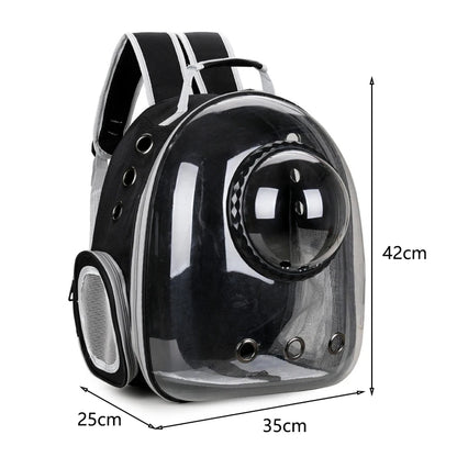 Pet Cat Carrying Bag. Pet Backpacks. Breathable, Portable & Transparent Backpack for Cats and  Puppies Transport .Carrier Space Capsule Bags
