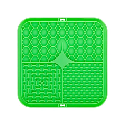 Pet Lick Silicone Mat. Dogs Slow Food Plate for Dog Bathing Distraction. Silicone Dog Sucker, Food Training Dog Feeder