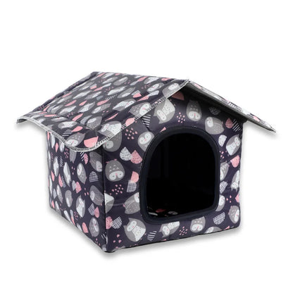 Water-resistant, Foldable and Detachable Pet House. Ideal for Cats/Dogs in Outdoor Environments.