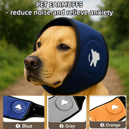 Dog Noise Cancelling Earmuffs. Windproof, Anxiety Relief Ear Covers for Pets. Noise Isolation. Travel Ear Muffs.