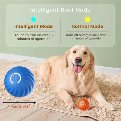 Smart Dog Toys. Electronic Ball, Interactive Pet Toy, Moving Ball. USB Automatic Moving Bouncing for Dogs and Cats