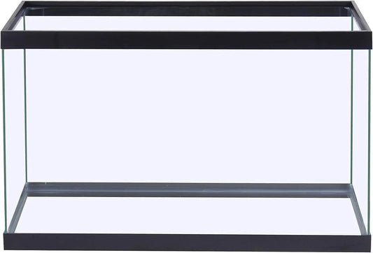 29 Gallon Glass Aquarium, Rectangular Fish Tank with Assorted Colors for Easy Customization