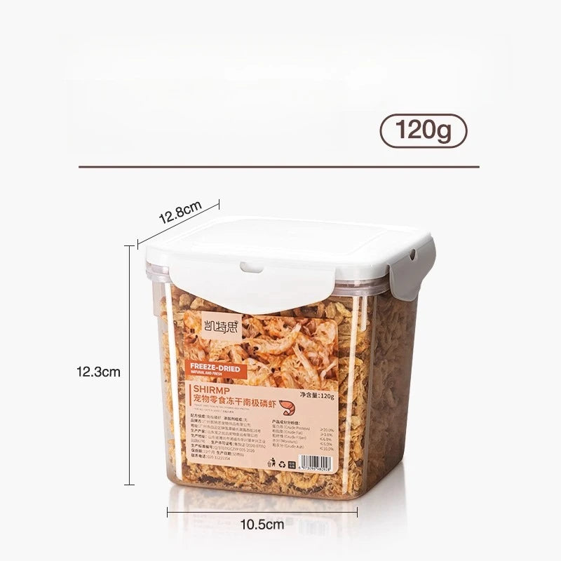 Premium Freeze-Dried Krill Cat Treats - Healthy & Nutritious Snacks for Cats Dental Health