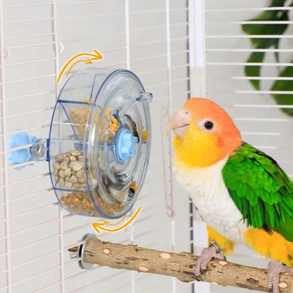 Bird Foraging Toy. Seed Food Spinning, Training, Feeding. Parrot Toy Cage Hanging Toy for Pet Budgie, Love Bird , Cockatoo and Parakeet