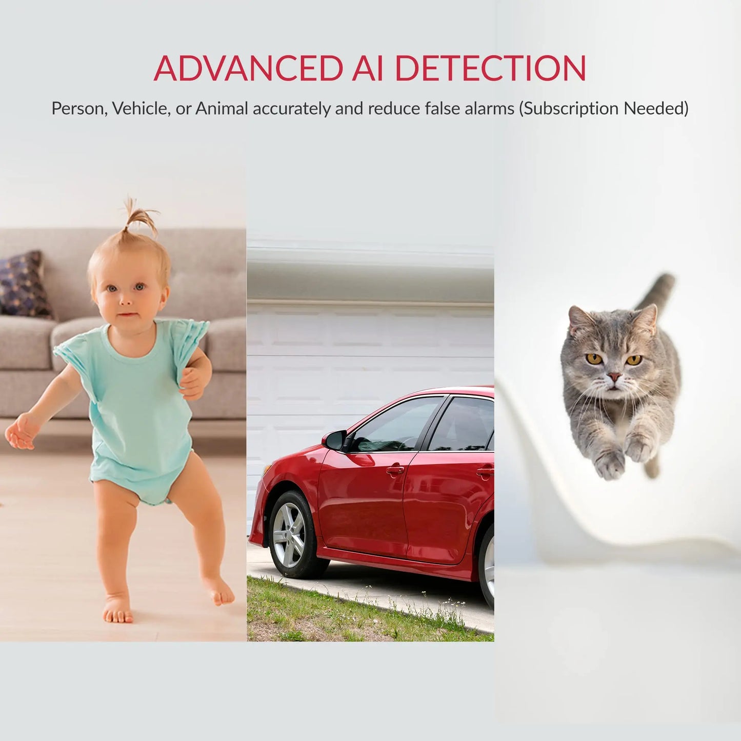 YI 2K 3MP Wifi Home Camera. 1/ 2/ 4pcs Smart Video Cams With Motion Detection, IP Security Protection. Mini Pet Cam