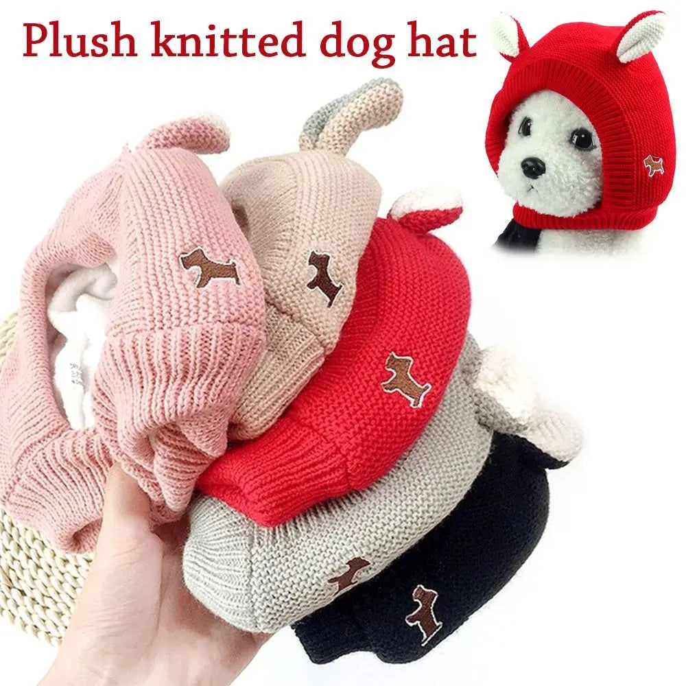 Quiet Dog Ear Muffs. Noise Protection. Pet Ear Covers. Knitted Hat. Anxiety Relief, Winter Warm Earmuffs For Medium Large Dogs. New