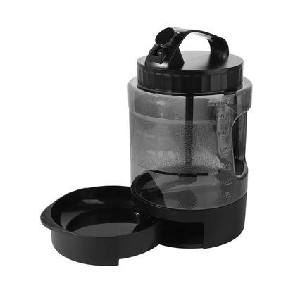 77oz/2.2L Pet Drink Travel Bowl 2-in-1. Portable Water Feeder Bowls. Leak Proof Lock.