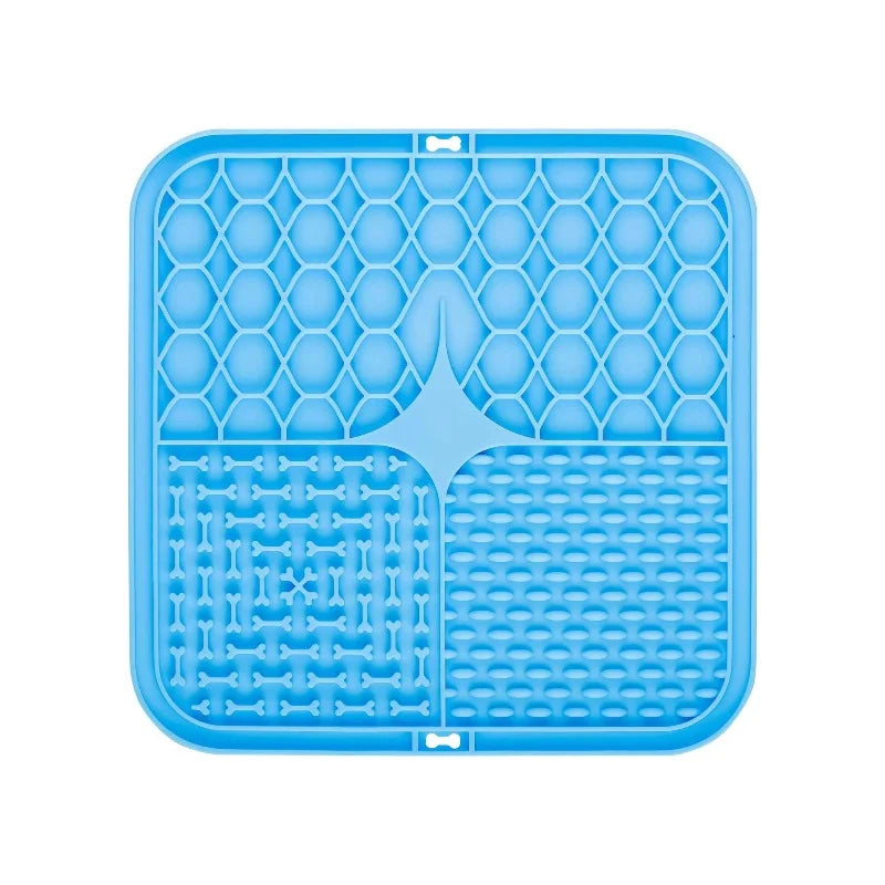 Pet Lick Silicone Mat. Dogs Slow Food Plate for Dog Bathing Distraction. Silicone Dog Sucker, Food Training Dog Feeder