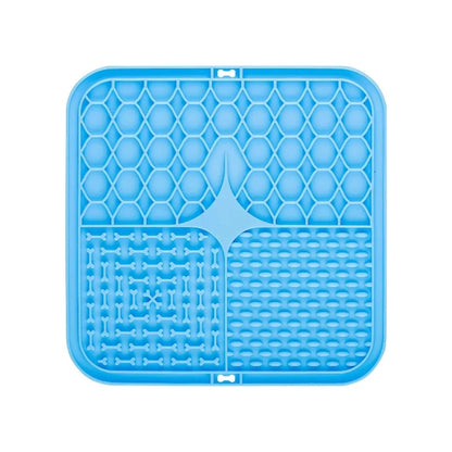 Pet Lick Silicone Mat. Dogs Slow Food Plate for Dog Bathing Distraction. Silicone Dog Sucker, Food Training Dog Feeder