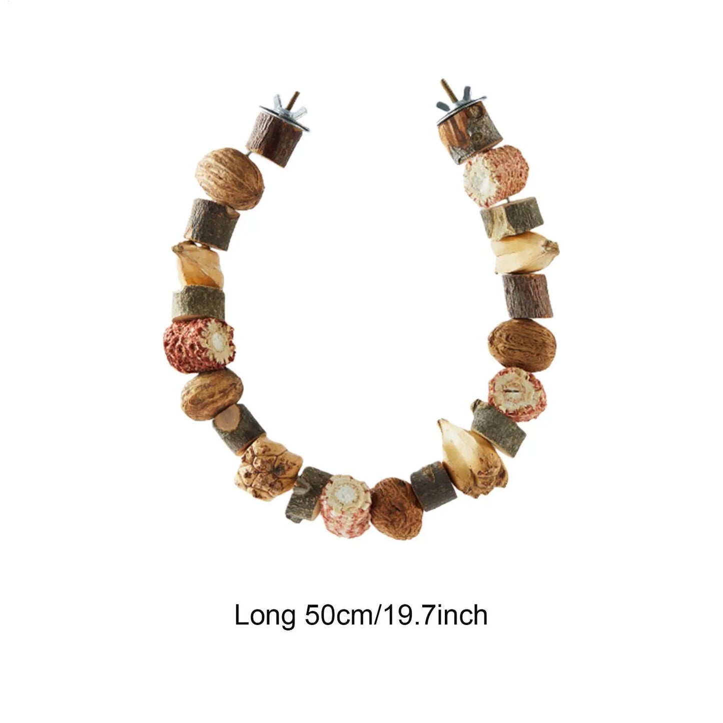 Bird Chew Toys. Natural Teething Game. Wood Cockatiel Toys For Gum Health. Small/Medium Lovebird Cage Accessories.