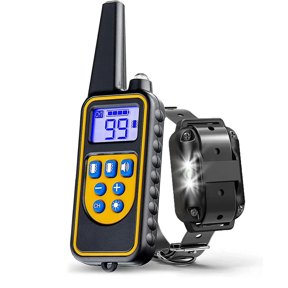 Electric Pet Dog Training Collar. Shock Training Collar. Electronic, Remote Control, Waterproof, Rechargeable