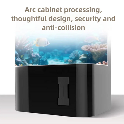 Smart Self-Cleaning Fish Tank - Medium Sized Standing Ecological Aquarium with Built-in Filtration  No Water Change Needed