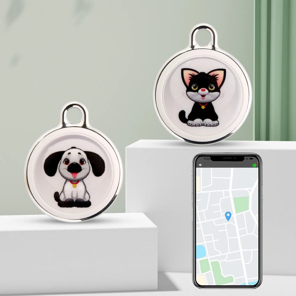 Pet Anti-Lost GPS Tracker. Bluetooth, Waterproof, Smart Locator For Cats/Dogs. Long Distance, Real-Time Tracking For Android IOS