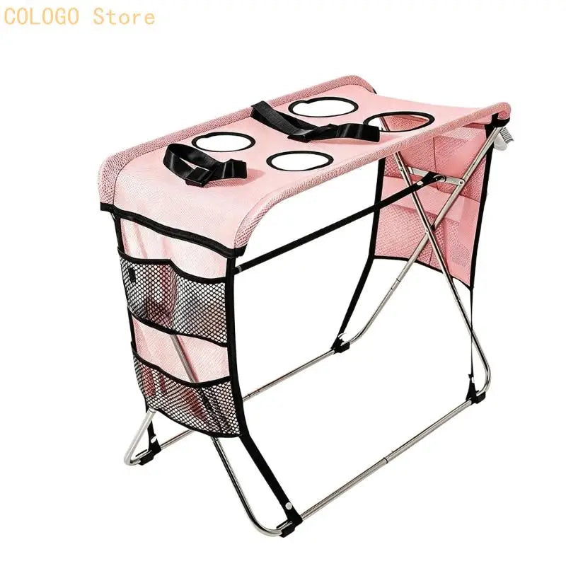 Dog Grooming Bathing Table with Foldable Frame. Bath Hammock for Home Daily Use