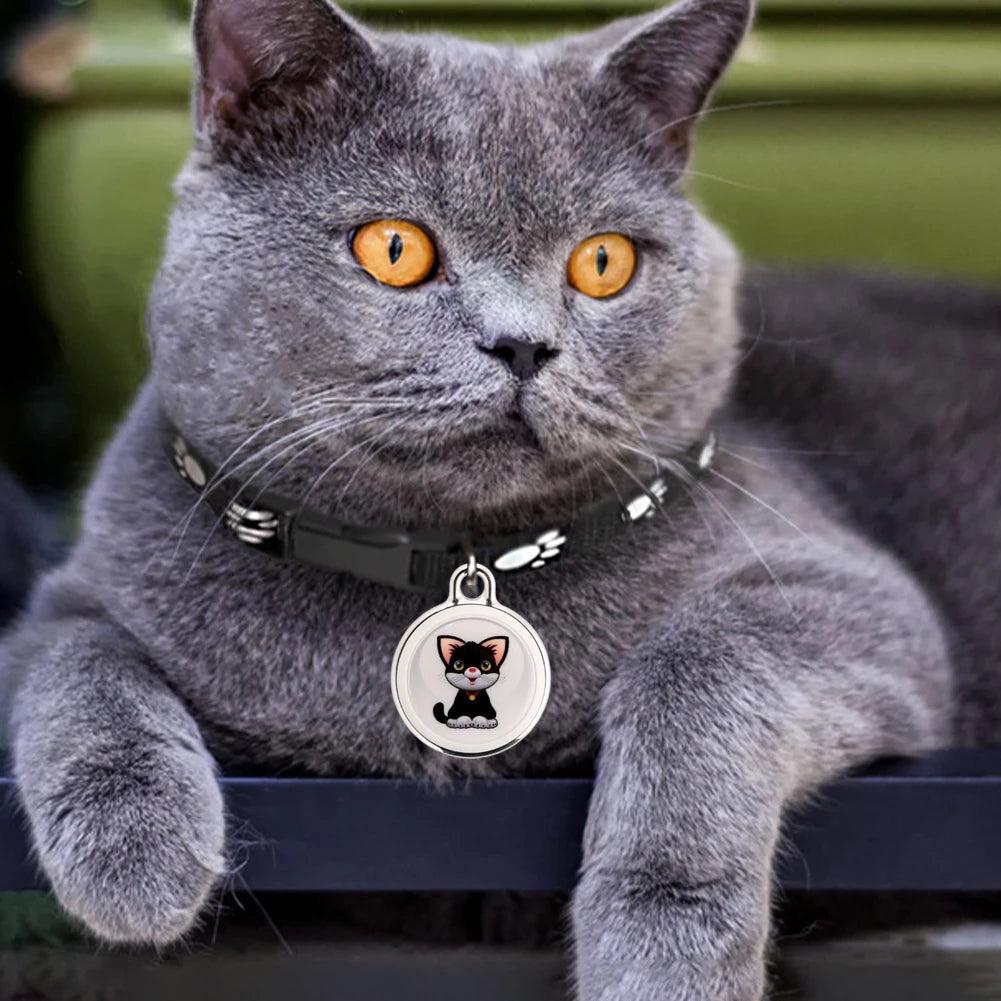 Pet Anti-Lost GPS Tracker. Bluetooth, Waterproof, Smart Locator For Cats/Dogs. Long Distance, Real-Time Tracking For Android IOS