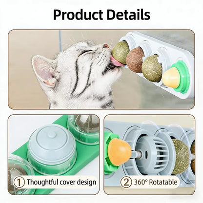 Multifunctional Cat Sugar Lickable Treats & Interactive Cat Toy | Stress Relief Pet Supplies with Assorted Flavors