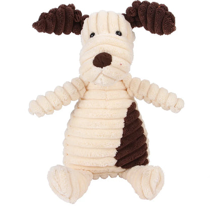 Pet Dog Molar Toy Vent. Training. Corduroy Monkey, Pig, Voice Plush Toy, Dog Tooth Cleaning. Toys for Large Dogs
