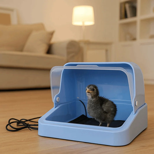 Visual Bird Incubator. 3-speed Adjustment, Adjustable Heat Chick Brooder. Thermostat Controlled Bird Brooding Box Poultry Habitat