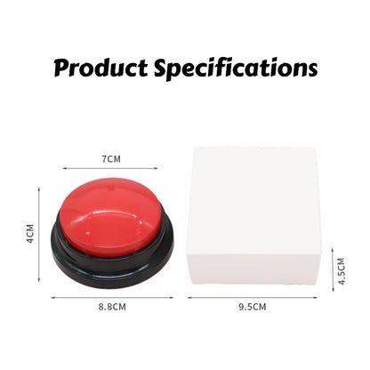Recordable Pet Communication Buttons: Talking Sound Pad Training for Dogs & Cats, Customizable To Teach Your Pet To Speak