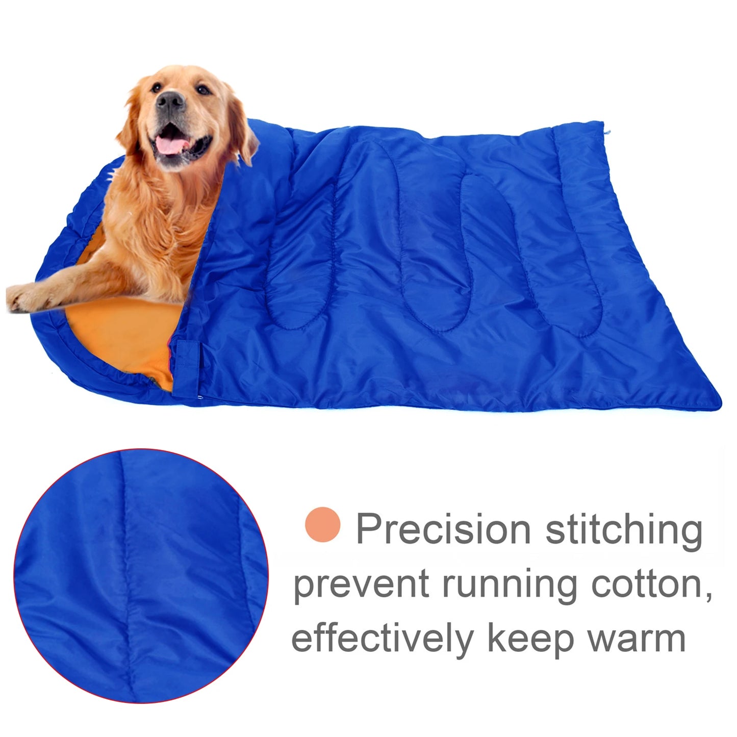 Waterproof Durable Thick Dog Sleeping Bag. Pet Bed for Indoor & Outdoor. Warm Dog House Mat. Portable Design  High-quality Material