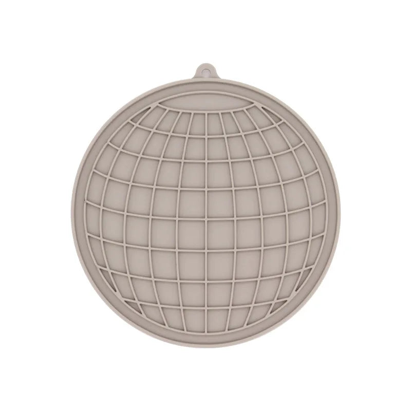 Silicone Pet Licking Mat. Cat Anti-choking With Slow Food Bowl. Puppy Bath Distracted Licking Plate.