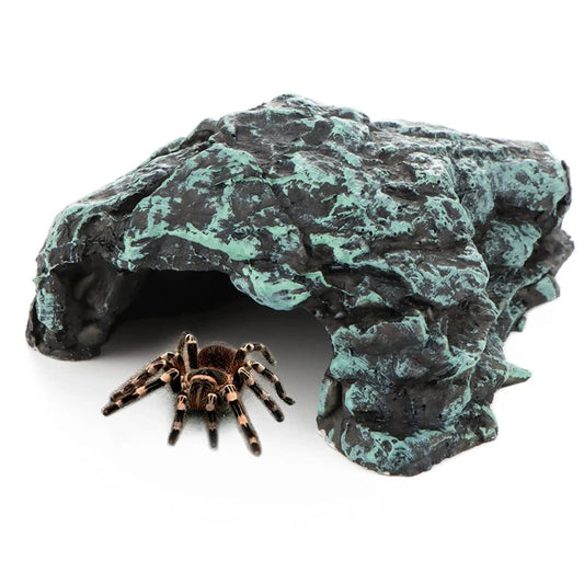 Realistic Resin Reptile Rock. Spider Hide Shelter. For Lizards,Snakes. Geckos & Spiders