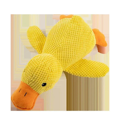 Pet Plush Toy. Calming Duck Companion. Sleeping Duck Toys. Chew Toy. Durable, Squeaky for Puppy Pet Teeth Cleaning, Chew Pet Toy