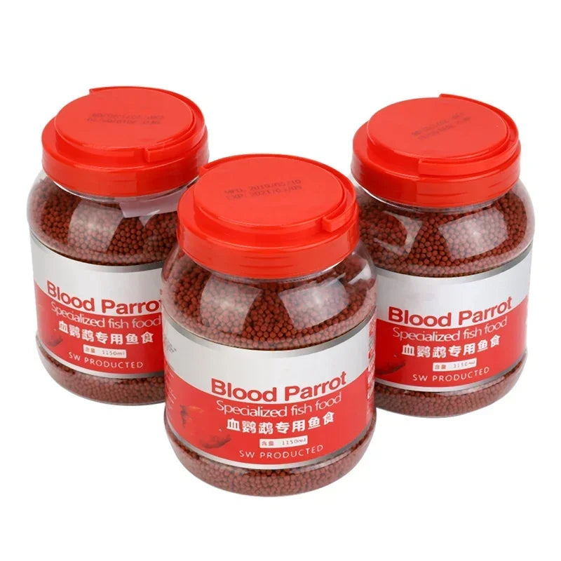 Blood Parrot Fish Food. Snapper Float on Water. Intense Red Enhancing, Fast Coloring. Snapper Fish Food for Tropical Feed
