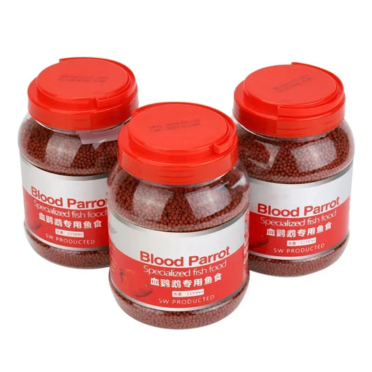 Blood Parrot Fish Food. Snapper Float on Water. Intense Red Enhancing, Fast Coloring. Snapper Fish Food for Tropical Feed