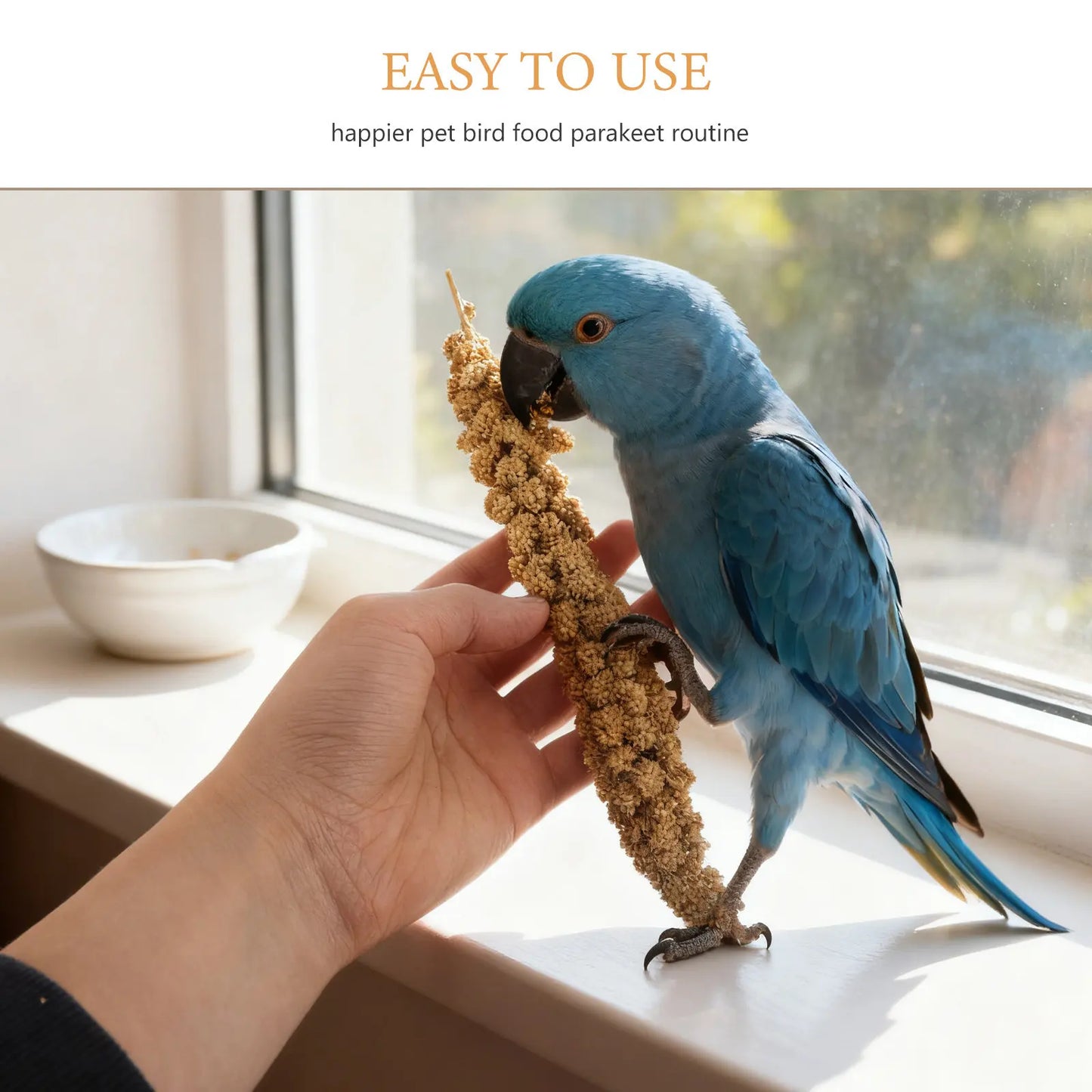 1 Pack Of 500g Parrot Snacks. Ears Of Grain Millet Treat For Pet Birds. Natural Dried Millet For Parakeets, Parrots, Cockatiels