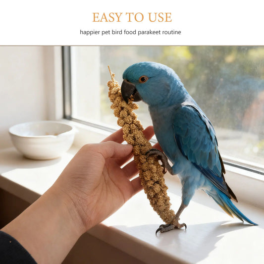 1 Pack Of 500g Parrot Snacks. Ears Of Grain Millet Treat For Pet Birds. Natural Dried Millet For Parakeets, Parrots, Cockatiels