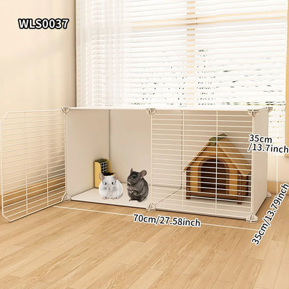Small Animal Cage for Home Use That Does Not Occupy an Area with Toilet, Large Rabbit Cage, Sugar Glider, Breeding Squirrel Cage with Tray