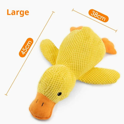 Pet Plush Toy. Calming Duck Companion. Sleeping Duck Toys. Chew Toy. Durable, Squeaky for Puppy Pet Teeth Cleaning, Chew Pet Toy