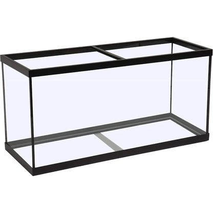 55 Gallons Rectangular Glass Aquarium for Home or Office Decor. Transparent Fish Tank with Builtin Filtration Sys