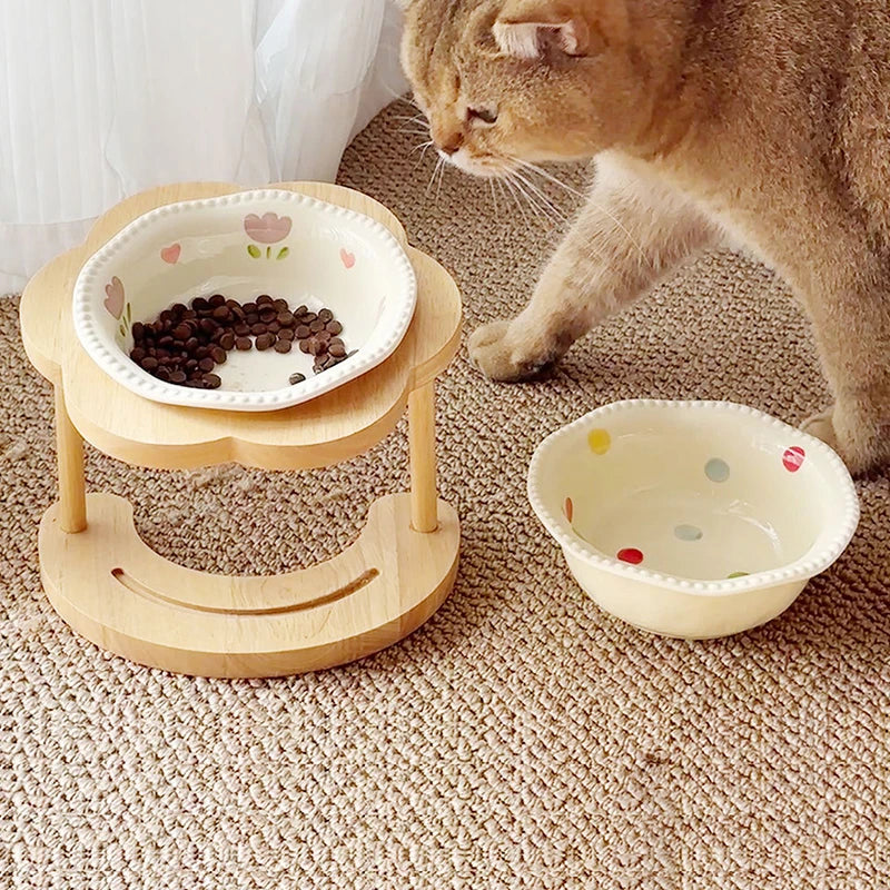 Cat/Dog Ceramic Bowl. Pet Drinking Water/Feeding Bowl.