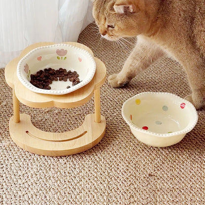 Cat/Dog Ceramic Bowl. Pet Drinking Water/Feeding Bowl.