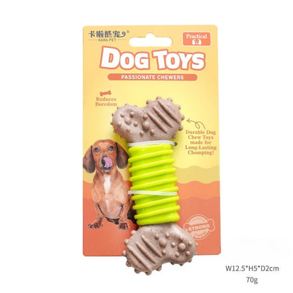 Pet Chew Toy for Entertainment. Bone-Shaped Chew Stick. Durable for Biting, Suitable for Small, Medium and Large Dogs.