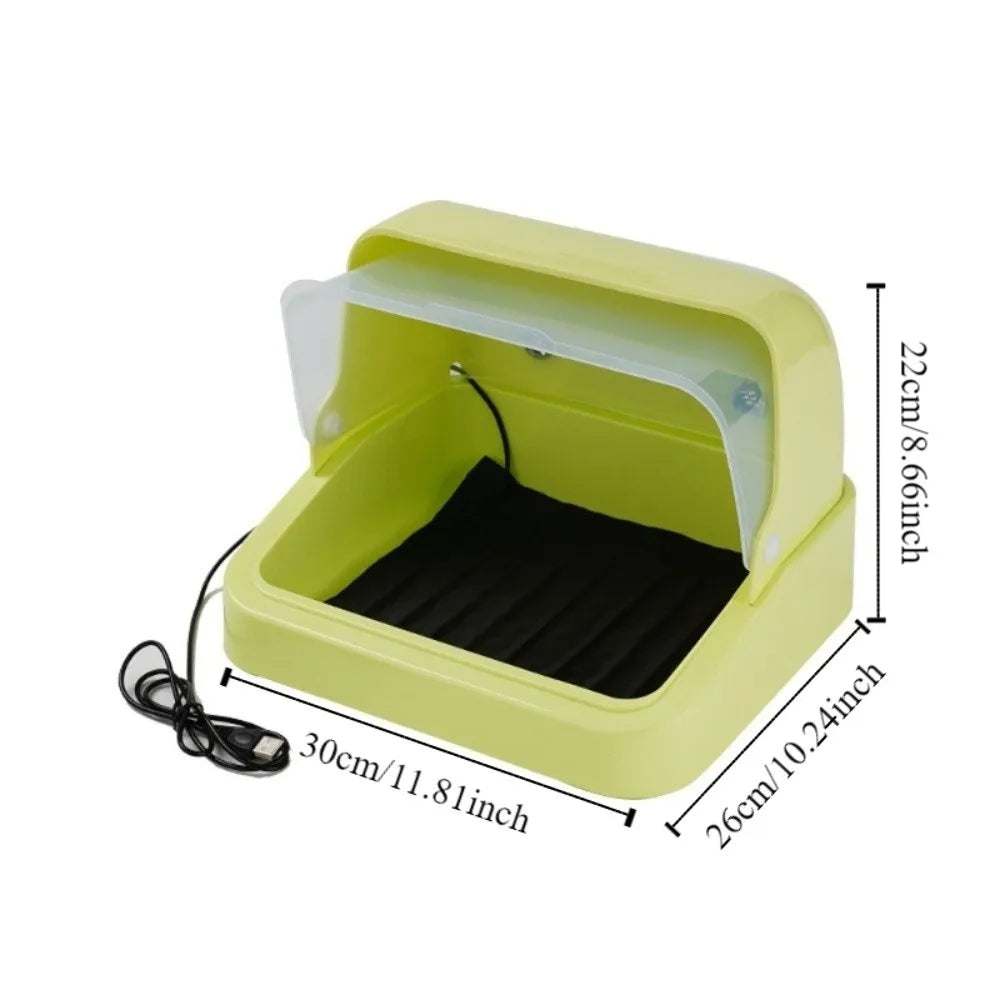 Visual Bird Incubator. 3-speed Adjustment, Adjustable Heat Chick Brooder. Thermostat Controlled Bird Brooding Box Poultry Habitat