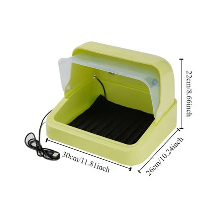 Visual Bird Incubator. 3-speed Adjustment, Adjustable Heat Chick Brooder. Thermostat Controlled Bird Brooding Box Poultry Habitat