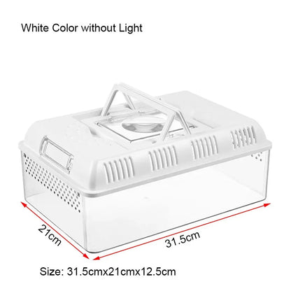 Outdoor Reptile Pet Breeding Box. Crawling Pet Feeding Box. Lizard, Silkworm, Scorpion, Beetles. Insect Box Pet House, Acrylic Cage