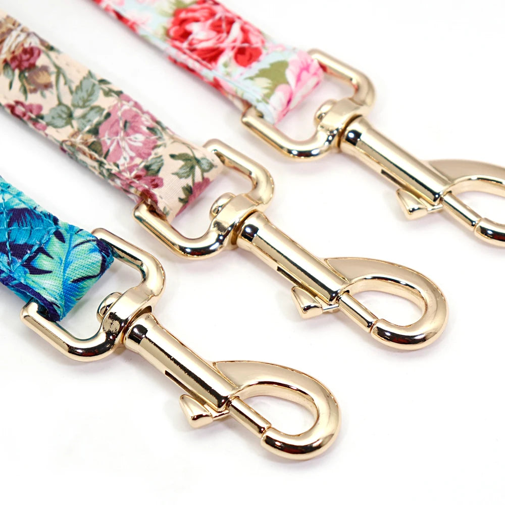 Cute Printed Dog Harness Leash Set. Soft Mesh Puppy or Cat Harness. Adjustable Walking Lead For Small & Medium Dogs & Cats