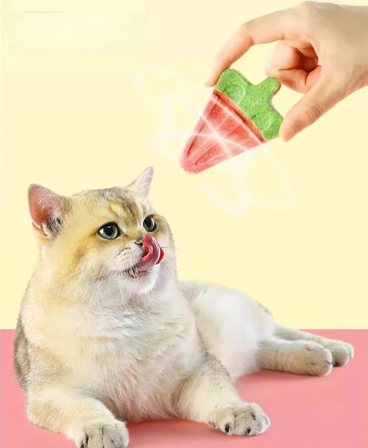 Pet Freeze-dried Cat Treats. Summer Watermelon Shaped Ice Cream, Freeze Dried Snacks for Cats and Dog Food