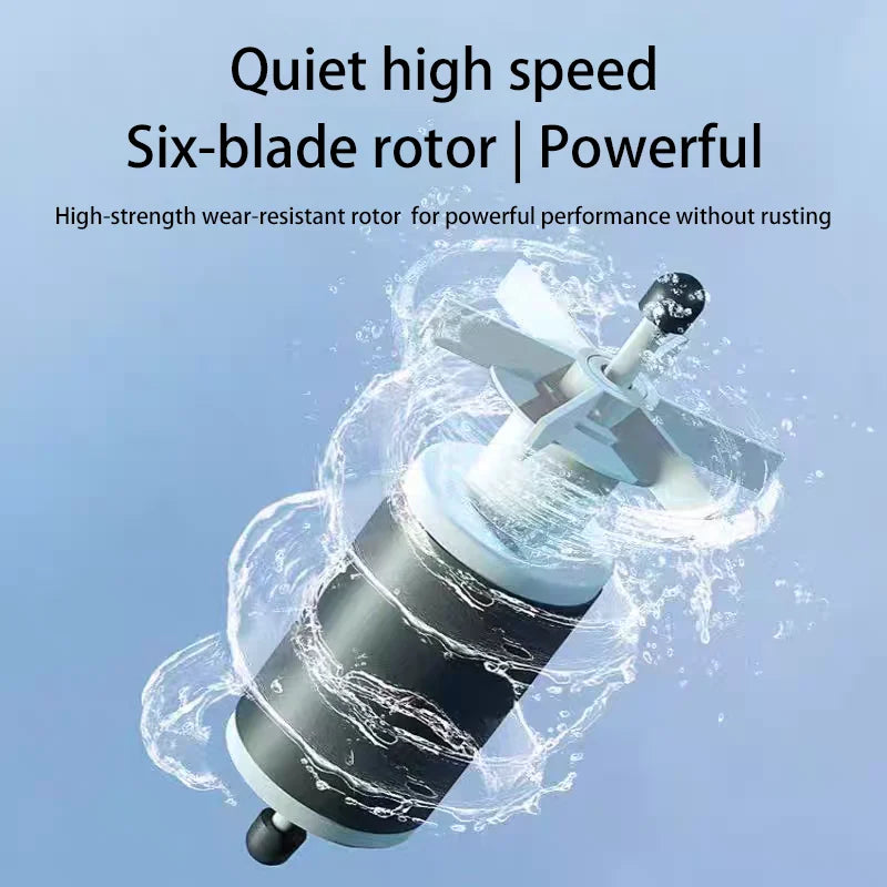 Silent Fish Tank Filters Water Purification Cycle. Three-In-One Built-In Small Aquarium Filtration System Oxygen Pump 25W