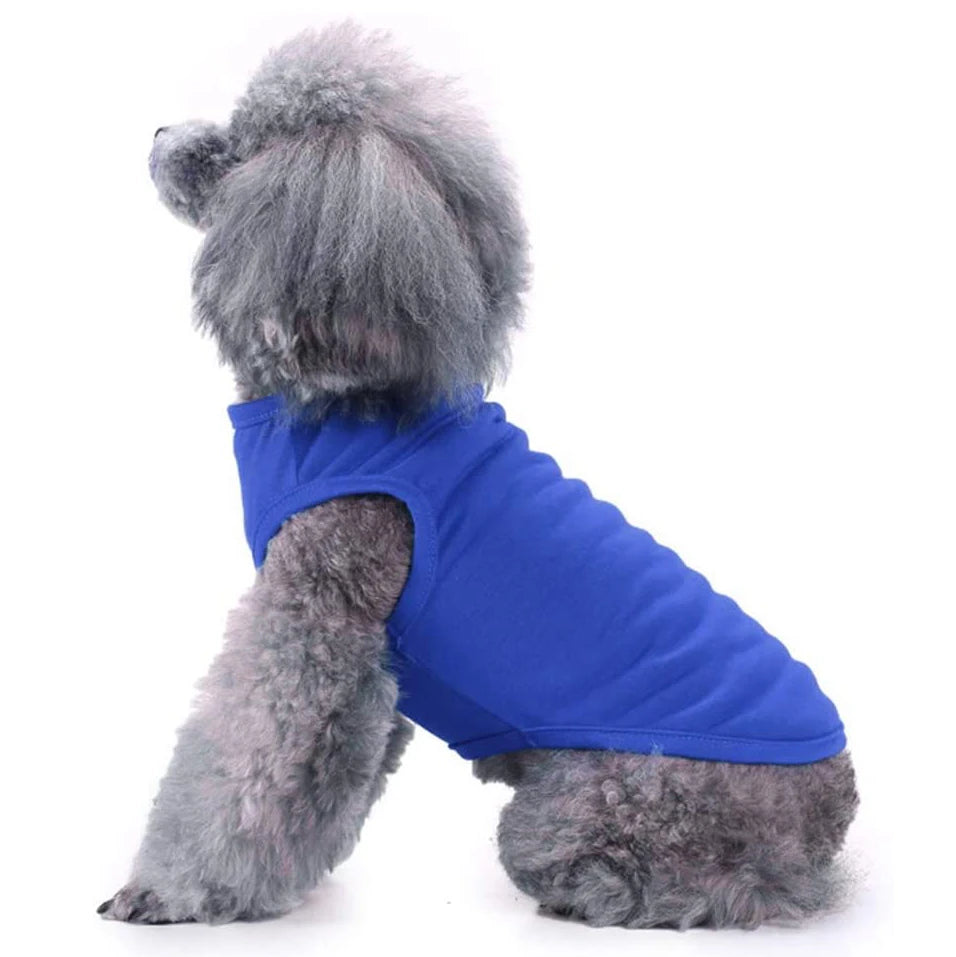 Dog Shirt Clothes, Spring Summer T Shirt Apparel Soft Blank Shirts/Clothes For Extra Small, Medium, Large, Extra Large Size Dogs